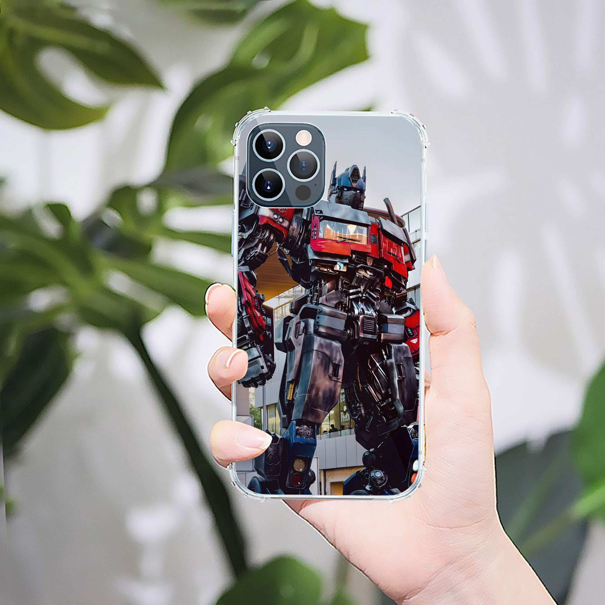 （画像用） Transformers トランスフォーマー 【iPhone 12シリーズ対応】透明スマホケース（クリアソフトケース）